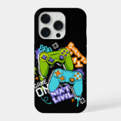 ゲームコントローラー グラフィティ ゲーミング ボーン・トゥ・プレイ iPhoneケース (裏面)