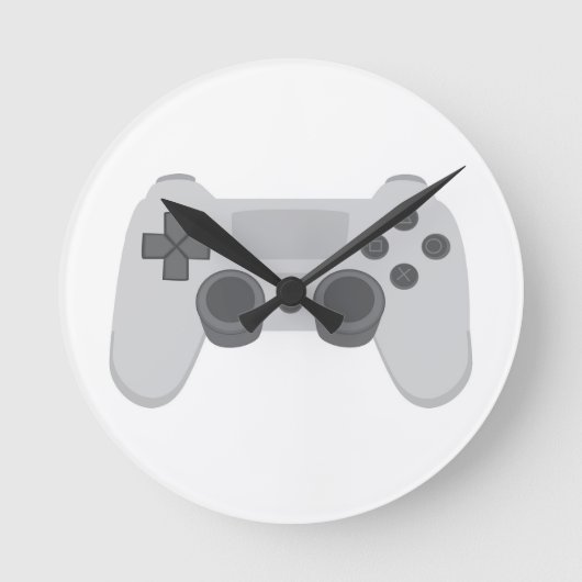 ゲームコントローラー ラウンド壁時計 (正面)