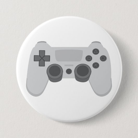 ゲームコントローラー 缶バッジ (正面)