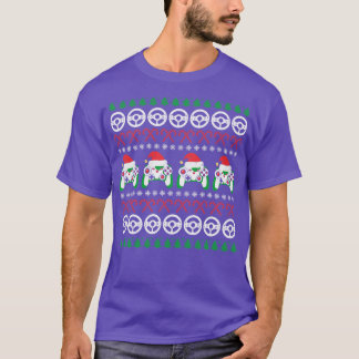 ゲームコントローラーSanta Hat Video Gaming醜いキリスト Tシャツ