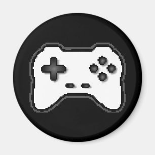 ゲームコントローラ白黒8ビットビデオゲームスタイル マグネット