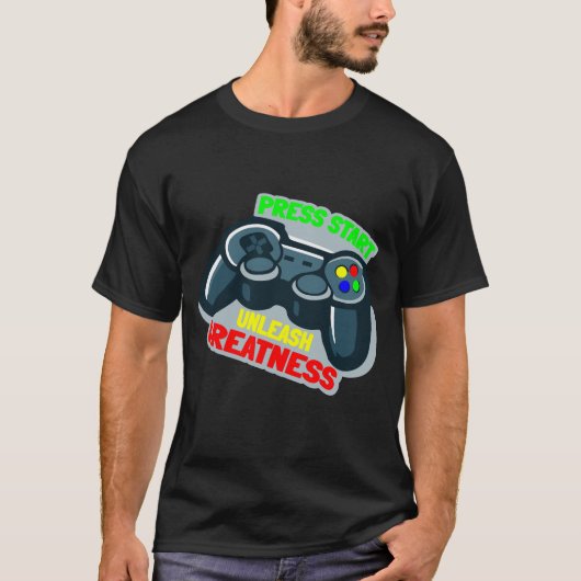 ゲームコントローラ – ゲームオーバー Tシャツ (正面)