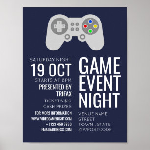ゲームコントローラ、ビデオゲーマーイベント広告ズ ポスター