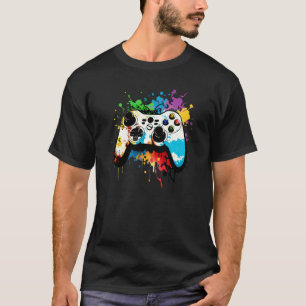 ゲームコントローラgraffitiコンピュータコンソールe spor tシャツ