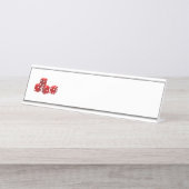 ゲームサイコロ デスクネームプレート (正面)