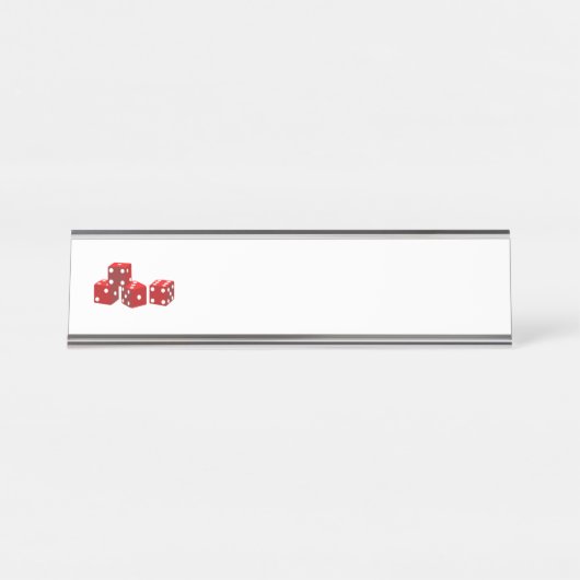 ゲームサイコロ デスクネームプレート (正面)