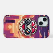 ゲームサンセット iPhone 15ケース (裏面横)