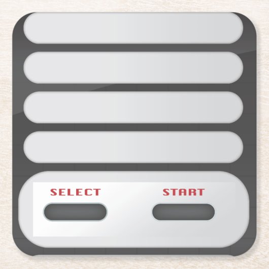 ゲームシステム制御装置 スクエアペーパーコースター (正面)