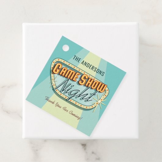 ゲームショーナイトパーティーの好意ラベル フェイバータグ (インサイチュ)