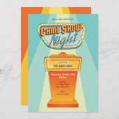 ゲームショーナイトパーティー招待状 招待状 (正面/裏面)