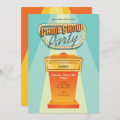 ゲームショーパーティーの招待状 招待状 (正面/裏面)