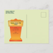 ゲームショーパーティー招待状のポストカード インビテーションポストカード (裏面)