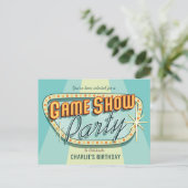ゲームショーパーティー招待状ポストカード インビテーションポストカード (スタンド正面)
