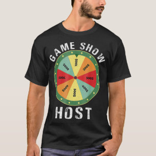 ゲームショーホストTriviaボードゲームナイトクエスチョン Tシャツ