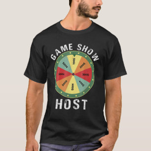 ゲームショーホストTriviaボードゲームナイトクエスチョンV Tシャツ