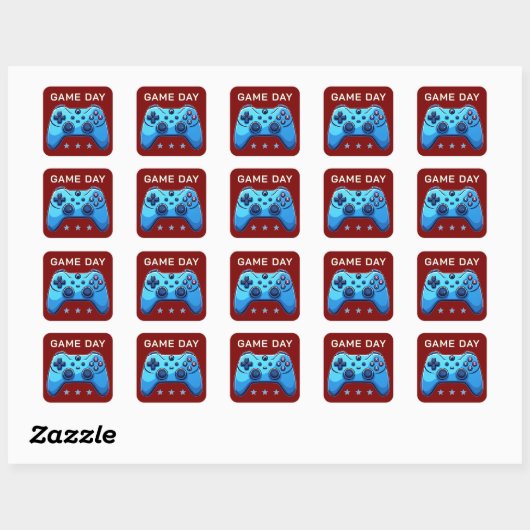 ゲームジョイスティック スクエアシール (シート)