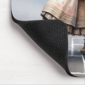 ゲームスクウェアでオールドレディーホッピング マウスパッド (コーナー)