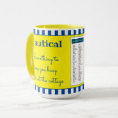 ゲームスタイル航海のをテーマ マグカップ (正面左)