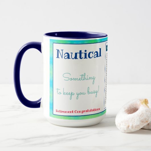 ゲームスタイル退職祝い マグカップ (ドーナツ付き)