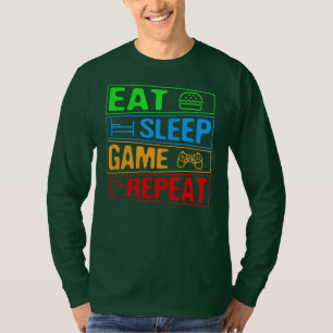 ゲームス食べリープゲームリピートギフトマルチプレイヤー Tシャツ