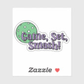 ゲームセットスマッシュ！ | Pickleball Ball シール (シート)