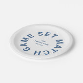 ゲームセットマッチブルーテニスのトーナメントクレスト ペーパープレート (アングル)