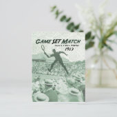ゲームセットマッチ：ヴィンテージテニスのポスター ポストカード (スタンド正面)