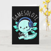 ゲームソロトル アクソロトル ゲーマー アニメ ギフト かわいい少年たちG カード (黄色い花)