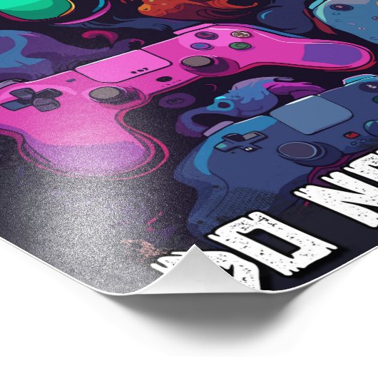 ゲームゾーンがゲーマーギフトクールのアイディアを妨害しない フォトプリント (角)