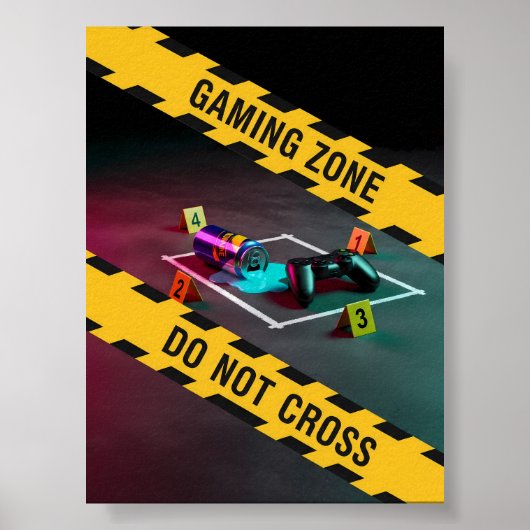 ゲームゾーン立ち入り禁止 ポスター (正面)