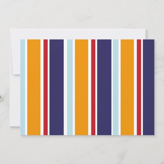 ゲームタイムアイスホッケースポーツフォト誕生日 招待状 (裏面)