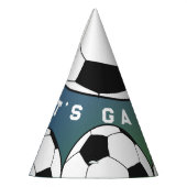 ゲームタイムサッカーサッカースポーツ誕生日 パーティーハット (左)
