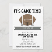 ゲームタイムサッカー誕生日招待状 招待状 (正面)