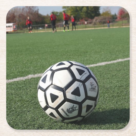 ゲームタイムパースペクティブ – サッカーボール – コースター (正面)