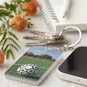 ゲームタイムパースペクティブ – サッカー/フットボール キーホルダー (正面右)