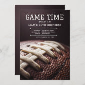 ゲームタイムフットボール招待状 招待状 (正面/裏面)