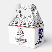 ゲームタイムホッケーの最初の誕生日パーティー フェイバーボックス (正面サイド)