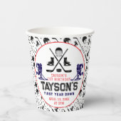 ゲームタイムホッケーの最初の誕生日パーティー 紙コップ (正面)