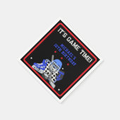 ゲームタイムホッケー誕生日 スタンダードカクテルナプキン (角)