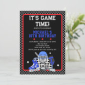 ゲームタイムホッケー誕生日 招待状 (スタンド正面)