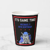 ゲームタイムホッケー誕生日 紙コップ (裏面)