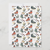 ゲームタイムホッケー1歳誕生日パーティー サンキューカード (裏面)