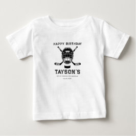 ゲームタイムホッケー5歳の誕生日パーティー ベビーTシャツ
