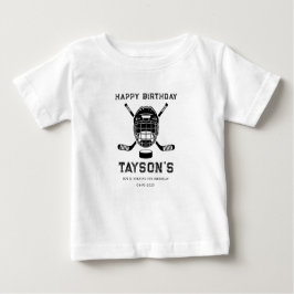 ゲームタイムホッケー5歳誕生日パーティー ベビーTシャツ