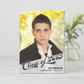 ゲームタイム卒業招待状 – 木炭 招待状 (スタンド正面)