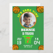 ゲームタイム誕生祝いパーティー 招待状 (正面/裏面)