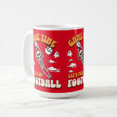 ゲームタイム遊ズ・フットボールおもしろい コーヒーマグカップ (正面左)