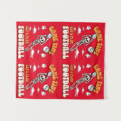 ゲームタイム遊ズ・フットボールおもしろい タペストリー (正面(横))