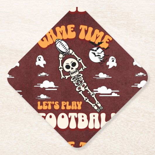 ゲームタイム遊ズ・フットボールおもしろい ペーパーコースター (正面)