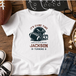 ゲームタイム!サッカーをキックオフしよう 誕生日の子供たち ベビーTシャツ